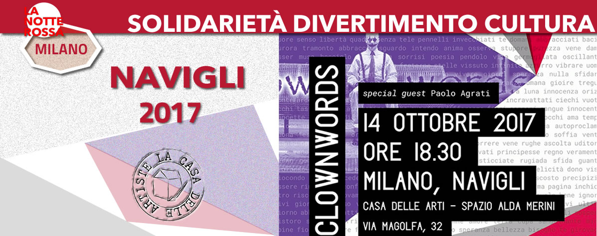 Notterossa2017 Casa delle arti CLOWNWORDS